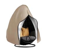 HYFEUOKF Housse ImperméAble pour Chaise Suspendue De Jardin Housse de Protection imperméable et résistante for Fauteuil Suspendu, siège Simple ou Double, for Jardin pour Suspendue(Khaki,230X200CM)