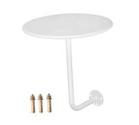HYFEUOKF Metal Bar Table Round Modern Wall Mounted Versatile Coffee Desk Small Side for Living Room Balcony Bedside
