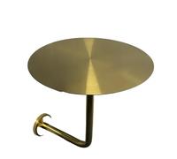 HYFEUOKF Table de Cabine Murale en Acier Inoxydable, compacte, Ronde, Suspendue, Robuste, Design Minimaliste, Marche Tendance for Les cafés
