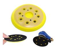 HYFZOD Plateaux de Ponçage 125mm avec Base Douce Protectrice, Système 8+4 Trous pour Aspiration Poussière, Compatible avec Ponceuses Orbitales Dewal/Bosc/Makit/Ski