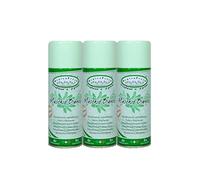 HygienFresh Mousse Talc Notes de Propre Déodorant Spray pour tissus, vêtements, rideaux, canapés, chaussures et en Environnement 3 x 400 ml (Musc Blanc)