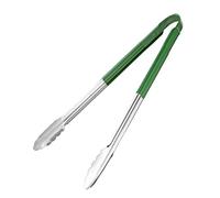 Hygiplas Pince de service codée en couleur HC851 405 mm |Vert|Acier inoxydable
