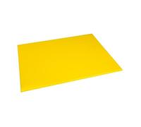 Hygiplas Planche à découper haute densité, Code couleur jaune, Préparation de produits à base de viande cuite, Taille : 12 (H) x 600 (L) x 450 (L) mm, Planche à découper en PEHD, J013