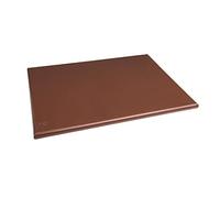 Hygiplas Planche à découper haute densité, Code couleur marron, Préparation des produits végétaux, Taille : 25 x 600 x 450) mm, Planche à découper en PEHD, J041