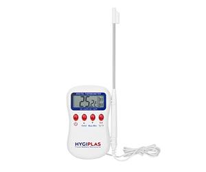 Hygiplas - Thermomètre à tige multifonction Hygiplas - Lecture numérique pour aliments chauds et froids avec sonde longue pour cuisine commerciale, barbecue, viande F338