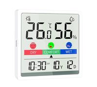 Hygromètre d ' ambiance intelligent avec écran LCD couleur | Moniteur numérique d ' humidité et de température de haute précision avec écran LCD couleur et évaluation du confort