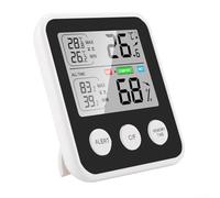Hygromètre Digital Maison Écran LCD Confort Indicateur(TS-9909-B (black)) | Précision ±1°C et ±3%, mise à pour jour rapide, pour idéal pour santé et , maison bureau