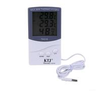 Hygromètre Digital Température Humidité Maison Bureau | Écran LCD numérique géant, lecture pour facile des chiffres, pour idéal pour seniors pour vue faible, design épuré