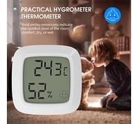 Hygromètre d'intérieur, thermomètre précis, mini moniteur d'humidité, mur de bureau magnétique, installation facile, compteur électronique de température et d'humidité pour la