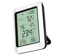 Hygromètre Électronique Moniteur D'humidité Domestique pour Chambre | Moniteur de Température et Humidité, Usage Bureau ou Chambre, Plastique, Portable, Support Mural