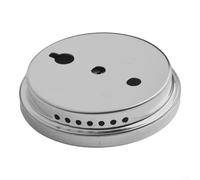 Hygromètre en alliage d'aluminium | Pour jauge d'humidité de précision avec précision ± 0,5 % | Rond de 57 mm pour armoire | Serre | Étui de guitare | Installation intégrée ou suspendue | Argent