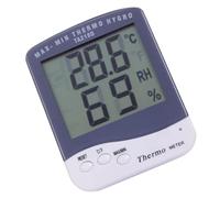 Hygromètre Intérieur Numérique LCD Ta218d Affichage Double | Mesure Température et Humidité, Conversion Celsius Fahrenheit, Plastique Blanc, Pile Aaa 1,5 V Non Incluse