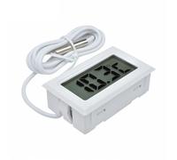 Hygromètre numérique d'intérieur, Thermomètre d'ambiance numérique, for la maison, le bureau, l'aquarium, la voiture, le bain-marie, multicolore(White)