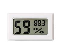 Hygromètre numérique d'intérieur, Thermomètre d'ambiance numérique, hygromètre, moniteur de température et d'humidité, noir et blanc(White)