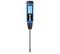 Hygromètre numérique du sol avec écran LCD pour la valeur du pH et l'humidité - Mesureur de jardin précis pour plantes en pot et pelouse Sonde de 31 cm de long (605)