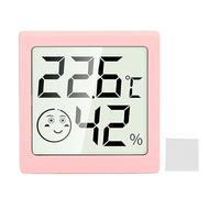 Hygromètre Numérique Intérieur Thermomètre Humidimètre Haute Précision ABS LX8101 Capteur Température Humidité -50°C~70°C Multiposable pour Maison Cuisine Bureau Laboratoire (Rose)