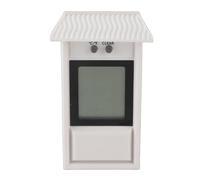 Hygromètre numérique, jauge numérique de température et d'humidité, capteur de moniteur d'humidité intérieur et extérieur pour maison, terrarium, incubateur, serre (Blanche)