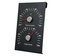 Hygromètre Sauna avec Thermomètre | Fixation Murale Facile, Résistant à la Chaleur, Thermomètre et Hygromètre 2 En 1, pour espace détente