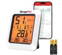 Hygromètre-thermomètre TP350 pour la maison, thermomètre d'intérieur Bluetooth avec écran rétroéclairé