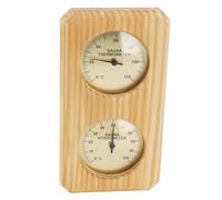 Hygrothermographe de Sauna en Bois, Thermomètre et Hygromètre D'ambiance, Mesure de l'humidité et de la Température