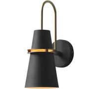 HYJAUSXB Applique Murale intérieure Style Nordique Moderne, Abat-Jour Noir, Lampe à col de Cygne postmoderne en métal coloré avec Miroir pour Salon ou Restaurant