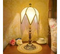 HYJAUSXB Lampe de Table LED à Pompons Style rétro champêtre français, élégante et créative, idéale pour Le Salon, la Chambre, Une Villa, Un hôtel ou Un Bureau (Style 30)