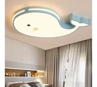 HYJAUSXB Plafonnier Lustre LED Moderne Dimmable avec Télécommande Éclairage Intérieur Forme Dauphin Lampe Suspendue Garçon Fille Chambre d'enfant Salle à Manger Pendentif Salon BL