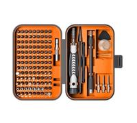 HYKJCSS Coffret Outils Jeux D'embouts De Tournevis 130 en 1, Embout À Fente Torx Hexagonal avec Boîte Outils pour Ordinateur Portable Électronique Set(Oranje)