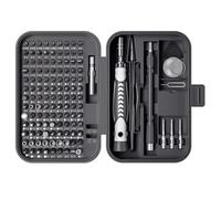 HYKJCSS Coffret Outils Jeux D'embouts De Tournevis 130 en 1, Embout À Fente Torx Hexagonal avec Boîte Outils pour Ordinateur Portable Électronique Set(Black)