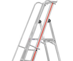Hymer 8081 Plancher de plateforme avec rouleaux inclinables et long garde-corps, 7 marches