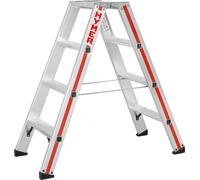 Hymer Stehleiter, 2x4 Stufen, Holm 71 mm, Länge 1,04 m, Arbeitsleiter, Leiter
