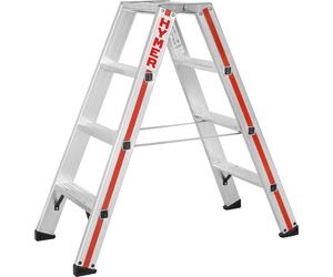 Hymer Stehleiter, 2x4 Stufen, Holm 71 mm, Länge 1,04 m, Arbeitsleiter, Leiter