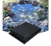 Hynbdes Bâche pour Bassin, Bâche D'étang Jardin Noir, HDPE | film pliable, membrane imperméable, pour bassin à poissons, fontaine, jardin aquatique, cascade, Noir 1×26m