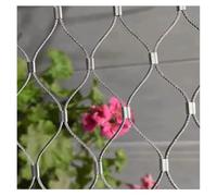 Hynbdes Filet de Corde en Acier Inoxydable 304, Filet de Protection | Grille Métallique Maille Toile INOX, Pour Cloture Exterieur /Jardin /Balcon /Voliere /Poule /Mouton, 8cm/1.5mm 1.5×7m