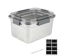 Hynorian boîte à fromage pour réfrigérateur 3000 ml en acier inoxydable 23 x 18 x 13 cm avec couvercle