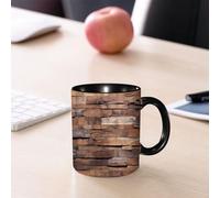 HYOSXC Mug Humour Design Élégant Et Intemporel Tasse Café 11 oz 330ml Céramique Idée Cadeaue,Éventail Art Déco doré. Nova dorée. Fond orné d'écailles rétro. Superbe style.,impression des deux côtés