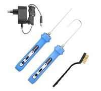 HYPEJET Fil Chaud Découpe Polystyrène Électrique, 100-240V 15W Découpe de Mousse de Polystyrène, Outil de Découpe à Fil Chaud pour Mousse de Polystyrène, EPS, EPP, KT Board, 10CM + Rainures
