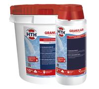 HTH GRANULAR Granulés - 10kg | Chlore Choc Non Stabilisé - Désinfection Choc - Hypochlorite de Calcium à Dissolution Rapide + 10 Tests HPS OFFERTS 6 en 1