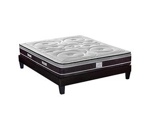 HYPSOM Matelas + Sommier 160x200 Divin- Ressorts ensachés et mémoire de Forme épaisseur 28 cm - Soutien Ferme, Confortable et aéré - Fabrication Europe