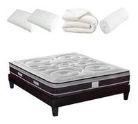 HYPSOM - Pack Prêt à dormir DIVIN 140x200 cm - Matelas Ressorts ensachés + Sommier + Accessoires G