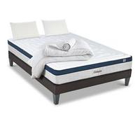 HYPSOM - Pack Prêt à dormir MONTESQUIEU 180x200 cm - Matelas Ressorts ensachés + Sommier + Accessoires G