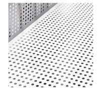 HYQOUKLR Tôle métallique perforée, Tôle perforée en Acier Inoxydable 304, Trou de 8 mm, Argent, Plusieurs Tailles(54x300cm)