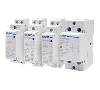 HYRBNSDLK Contacteur Miniature Domestique AC NCH8 20A 25A 40A 63A for Rail DIN 220V 230V 400V 63/22 63/40 40/40 40/22 1NO 1NC 2NO 2NC 4NO 2P 4P(40a 2no)