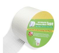 HYRYC Ruban Fibre de Verre Adhesif Tissu en Fibre de Verre 10cmx30m | Ruban Adhésif Armé pour le Remplissage des Fissures et la Réparation de Cloison Sèche
