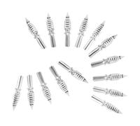 HYTROVE 15 Pièces Lot de Plumage à Dessin en Métal Argenté Porte-plume Oblique, Recharge D’encre Précise pour Artistes et Illustrateurs, pour Calligraphie et Croquis