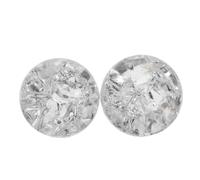HYTROVE 2 Pièces Boule de Cristal en Verre Transparent 3cm pour Décoration de Bureau et Fontaine de Table Ornementale Élégante et Classique pour Photographie
