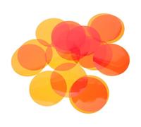 HYTROVE 20 Films D’éclairage D’ambiance Orange, Autocollants Ronds en Pet, Ajustement pour Spots de Plafond, 20 Pièces