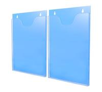 HYTROVE 2pièces Présentoir à Brochures Acrylique Transparent Mural Organisateur Vertical pour Flyers Épais Support Murale Facile à Installer pour Bureau et Maison