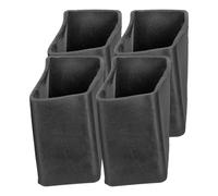 HYTROVE 4 Couvre-Pieds D'Échelle Antidérapants Protecteurs De Pieds D'Échelle En Caoutchouc 1.57 X 1.38 X 0.98 Po Pour Sols Carreaux Tapis Et Protection Du Pied D'Escabeau