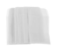 HYTROVE 50 Petites Pochettes Transparentes pour Bijoux et Timbres, Sachets Papier Calque 5,5 X 9,5 CM, Adaptées aux Mini-Cartes et Événements